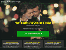 Tablet Screenshot of chicagoprofessionalsingles.com